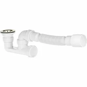 Сифон для поддона с гофрой 40/50, плоский MasterProf ИС.110694